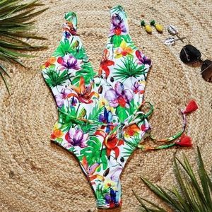 Tropical Swimwear One Piece